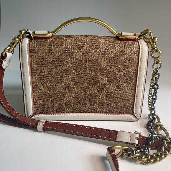 COACH Riley 18 en toile exclusive F73934 white good condition - Picture 3 of 13